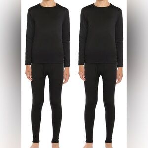 ViCherub Thermal Underwear Set (2 Pack) for Boys Long Johns Fleece Lined Kids